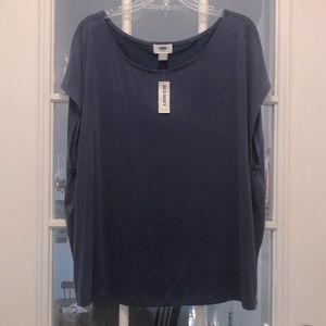 Old navy blue sleeveless shirt